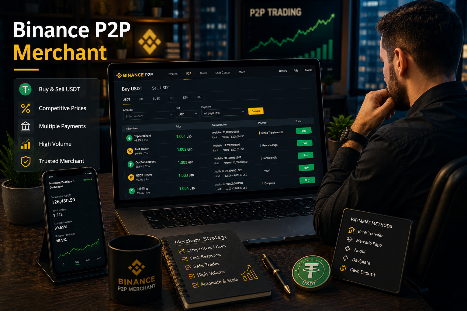 Cómo Ser Merchant en Binance P2P – Guía Completa para Principiantes
