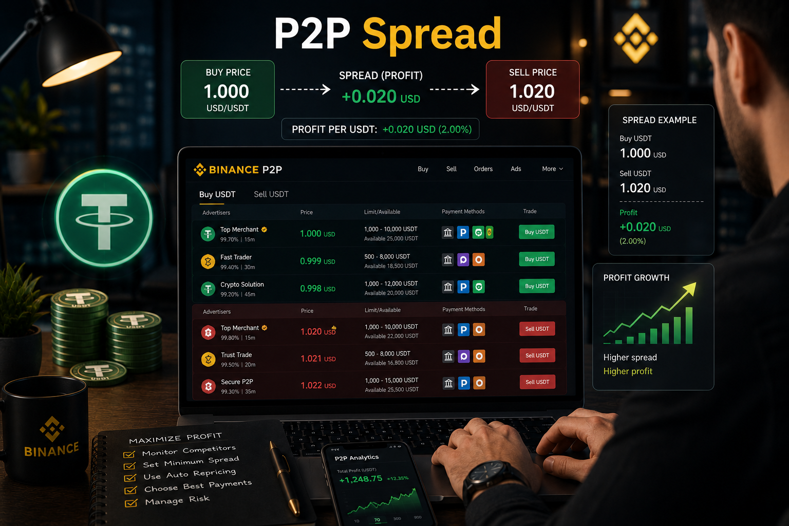 Qué es el Spread en Binance P2P y Cómo Aumentar tus Ganancias