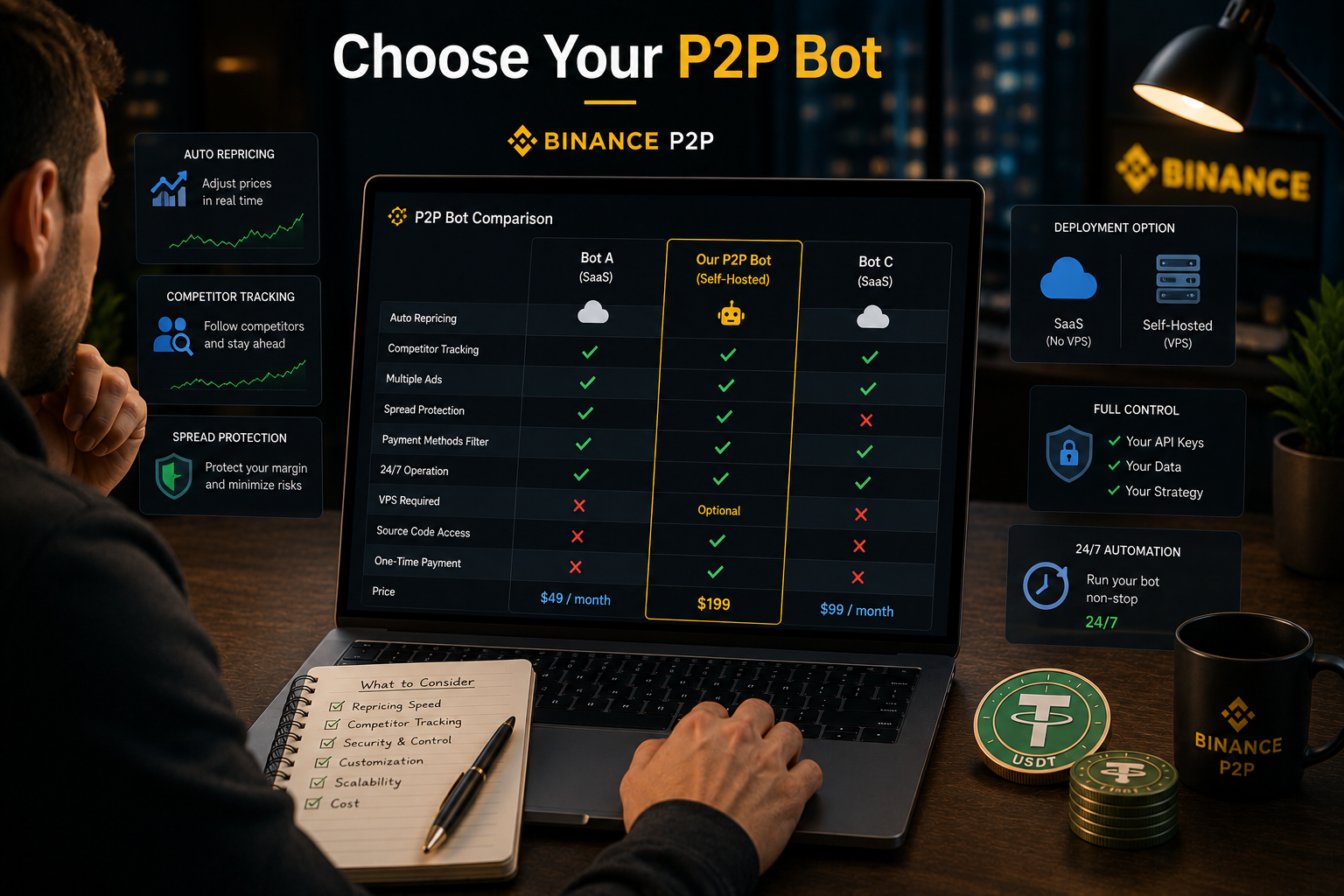 Cómo Elegir un Bot Binance P2P – Guía para Merchants